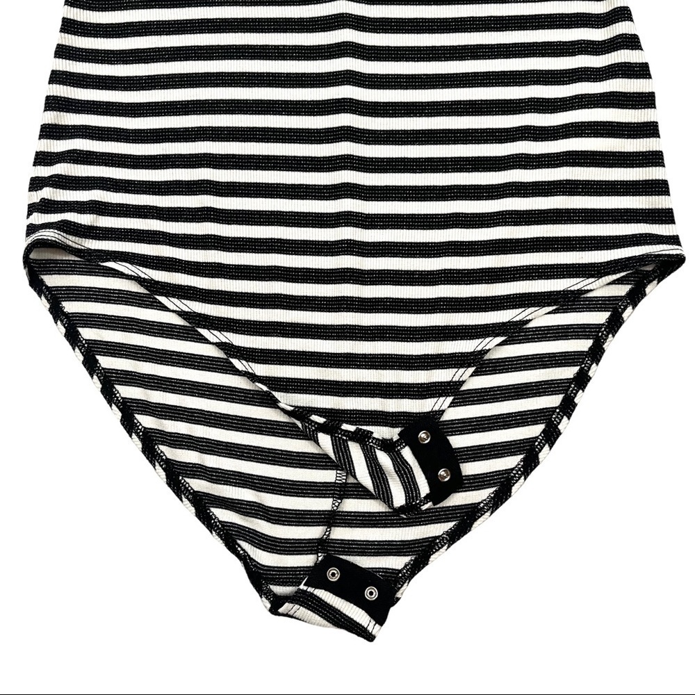 PAIGE metallic stripe bodysuit - Picture 3 of 8